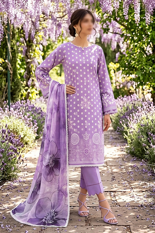 3 Piece - Embroidered Lawn - Pearl 30302