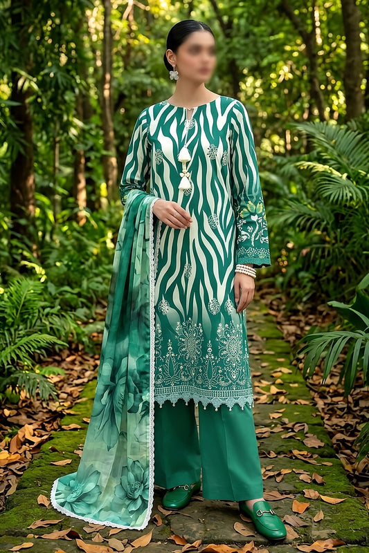 3 Piece - Embroidered Lawn - Pearl 30304