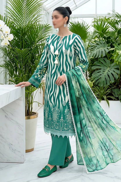 3 Piece - Embroidered Lawn - Pearl 30304