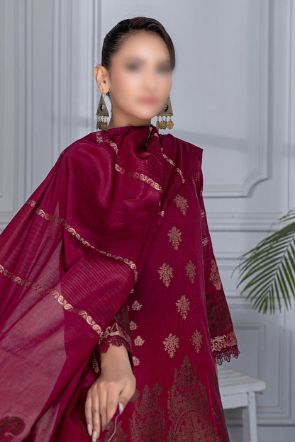 3 Piece - Jacquard Brosha Lawn - RimJim 301