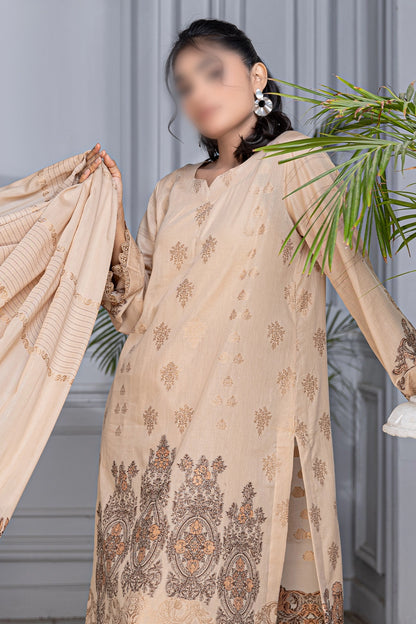 3 Piece - Jacquard Brosha Lawn - RimJim 305