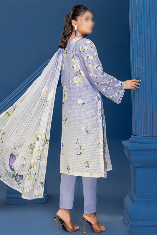 3 Piece - Embroidered Lawn  - Riwayat 211