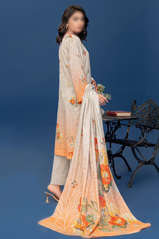 3 Piece - Embroidered Lawn  - Riwayat 202