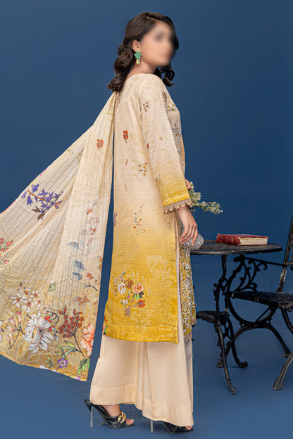 3 Piece - Embroidered Lawn  - Riwayat 204
