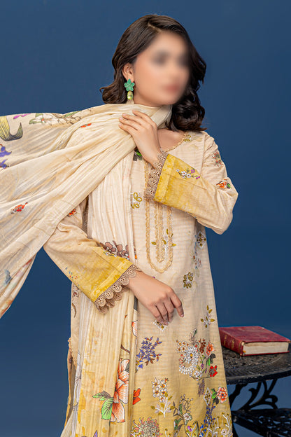 3 Piece - Embroidered Lawn  - Riwayat 204