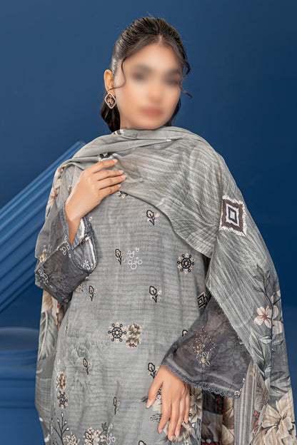 3 Piece - Embroidered Lawn  - Riwayat 209