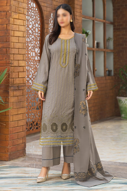 3 Piece - Embroidered Karandi - Riwayat 106