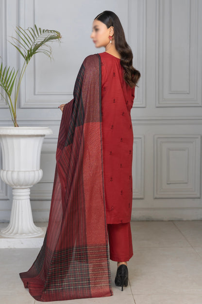 3 Piece - Embroidered Lawn - Roshni 102