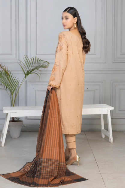 3 Piece - Embroidered Lawn - Roshni 104