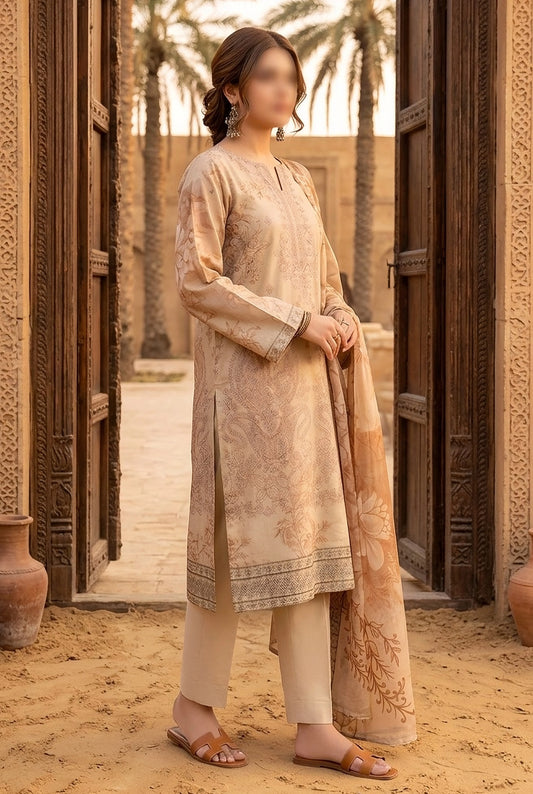 3 Piece - Embroidered Lawn - Ruby 30810