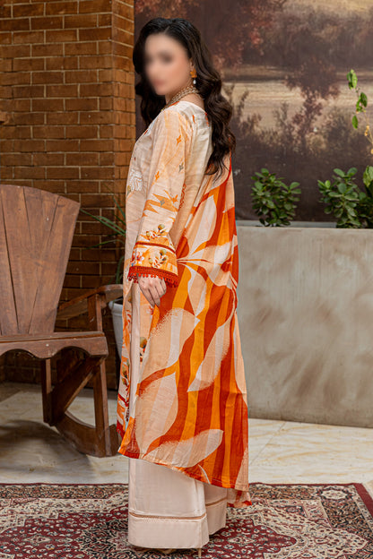 3 Piece - Embroidered Lawn  - Sahil 102