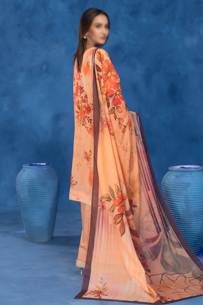 3 Piece - Embroidered Lawn - Sahil 203
