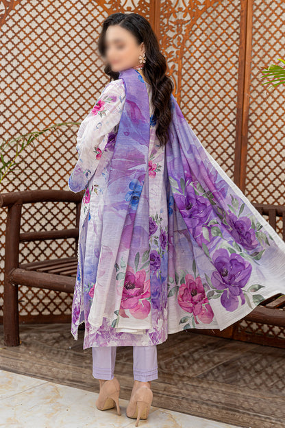 3 Piece - Embroidered Lawn  - Sahil 104