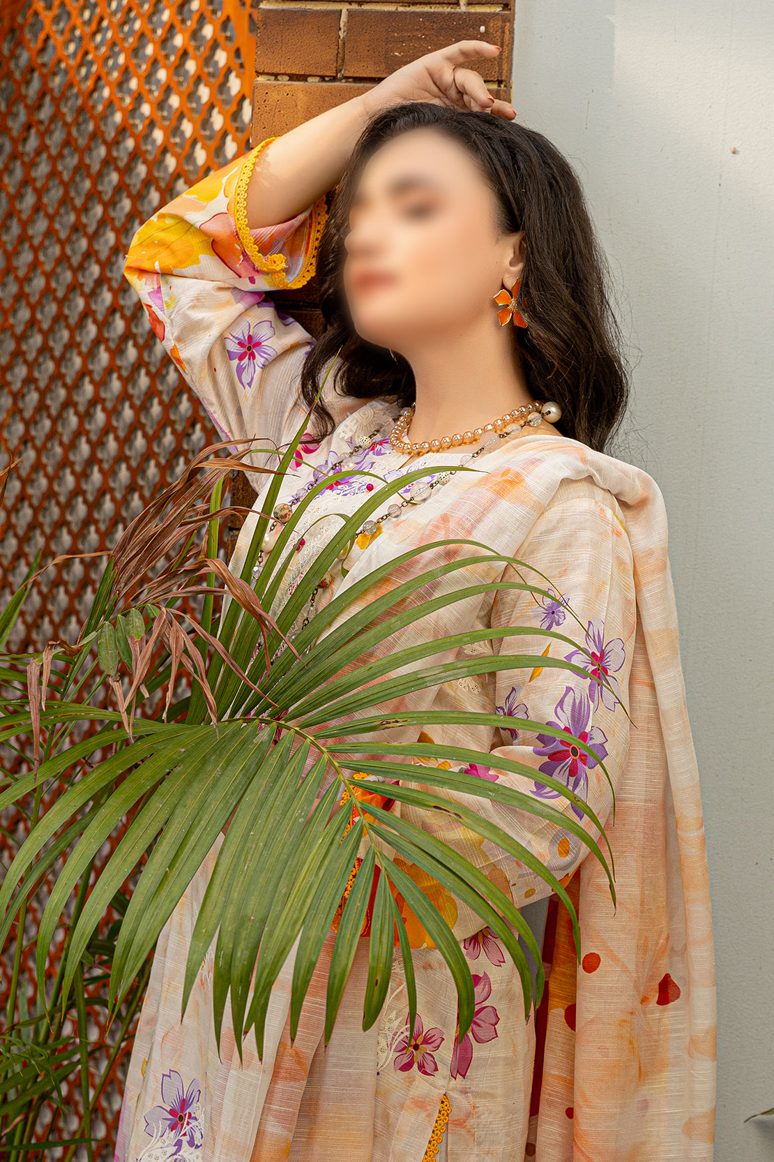 3 Piece - Embroidered Lawn  - Sahil 106
