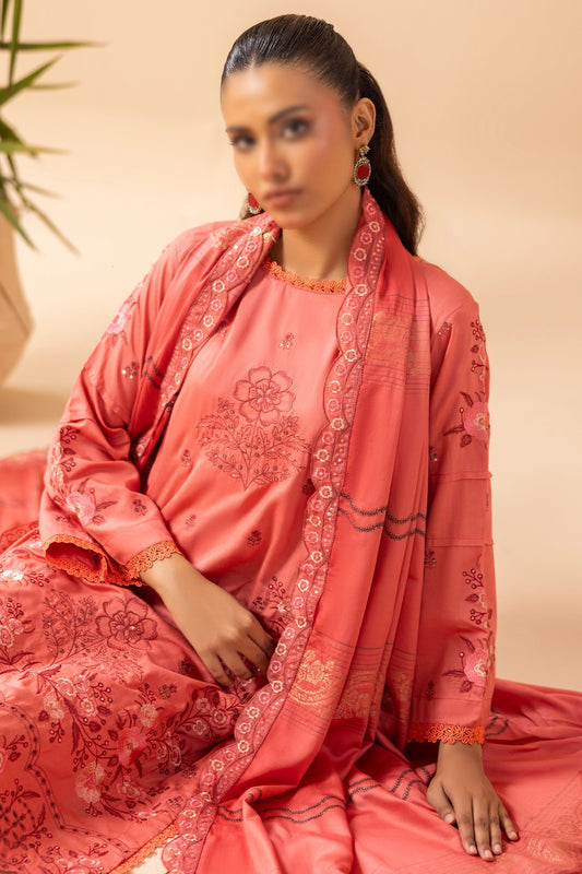 3 Piece - Embroidered Doriya Viscose - Tassur 106