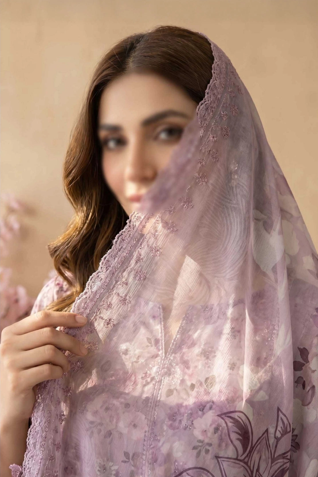 3 Piece - Embroidered Lawn - Tehzeeb 18507