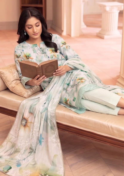 3 Piece - Embroidered Lawn - Fantak Raya V177 - 10