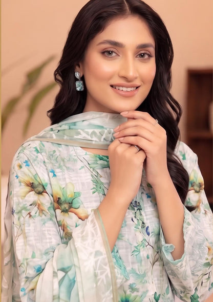 3 Piece - Embroidered Lawn - Fantak Raya V177 - 10