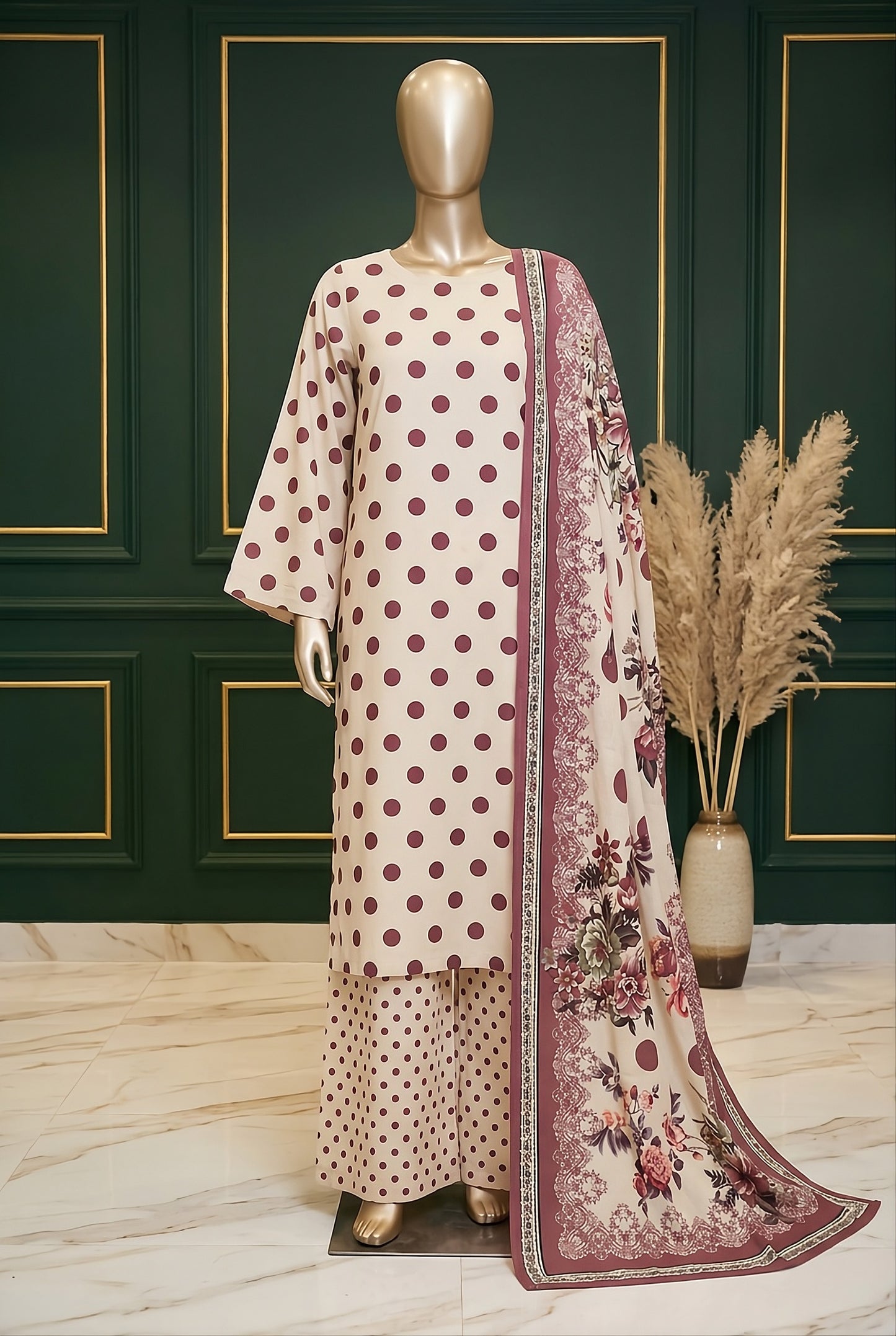 3 Piece - Digitally Printed Lawn - F82 - D6001