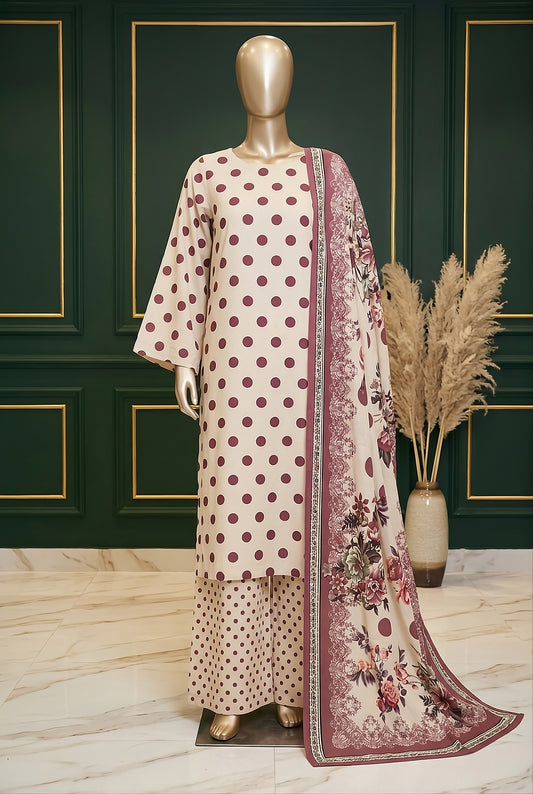 3 Piece - Digitally Printed Lawn - F82 - D6001
