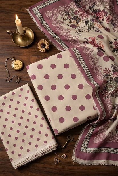 3 Piece - Digitally Printed Lawn - F82 - D6001