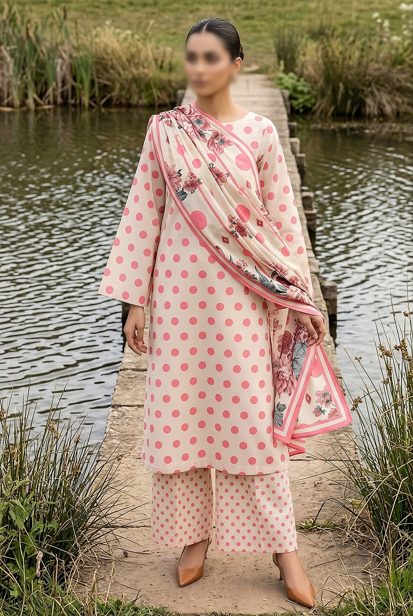 3 Piece - Digitally Printed Lawn - F82 - D6002