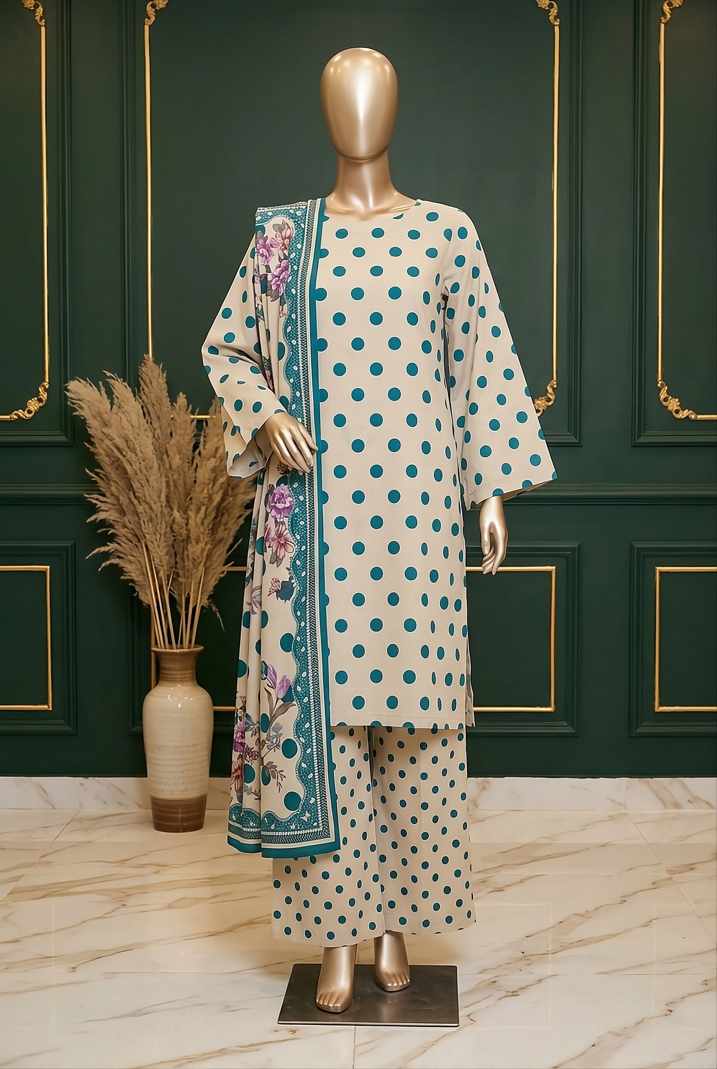 3 Piece - Digitally Printed Lawn - F82 - D6005