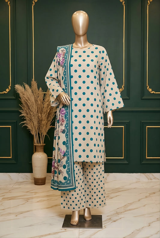3 Piece - Digitally Printed Lawn - F82 - D6005
