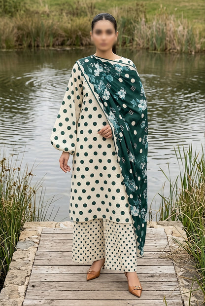 3 Piece - Digitally Printed Lawn - F82 - D6006