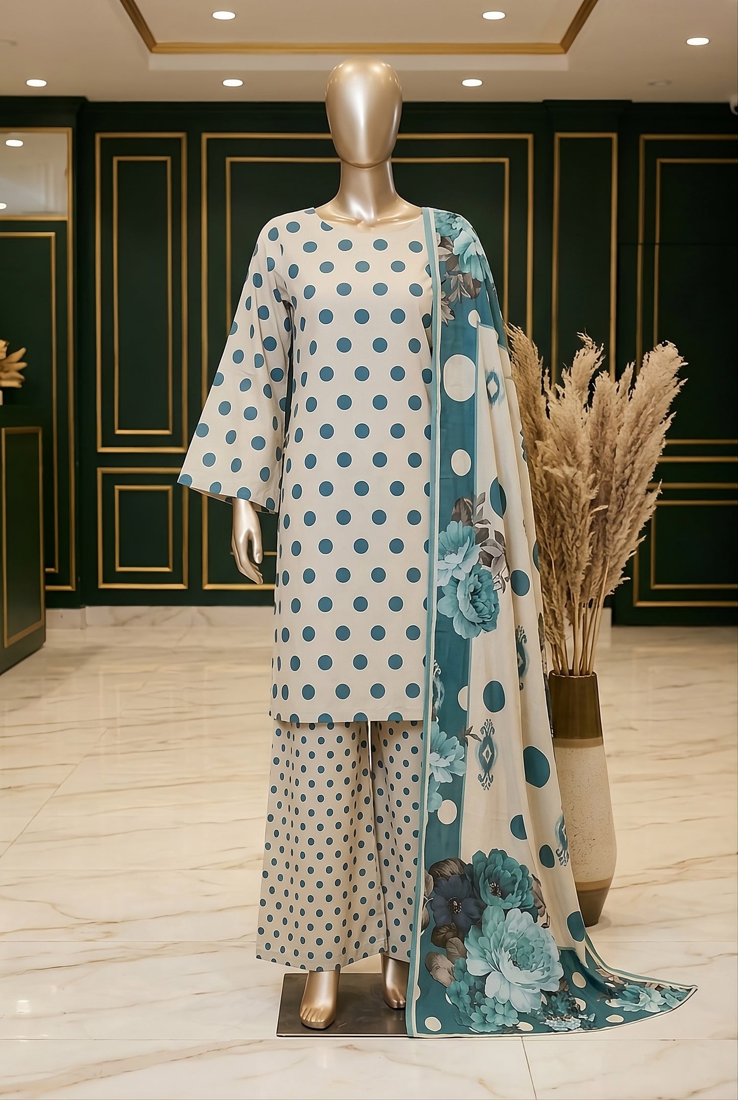 3 Piece - Digitally Printed Lawn - F82 - D6007
