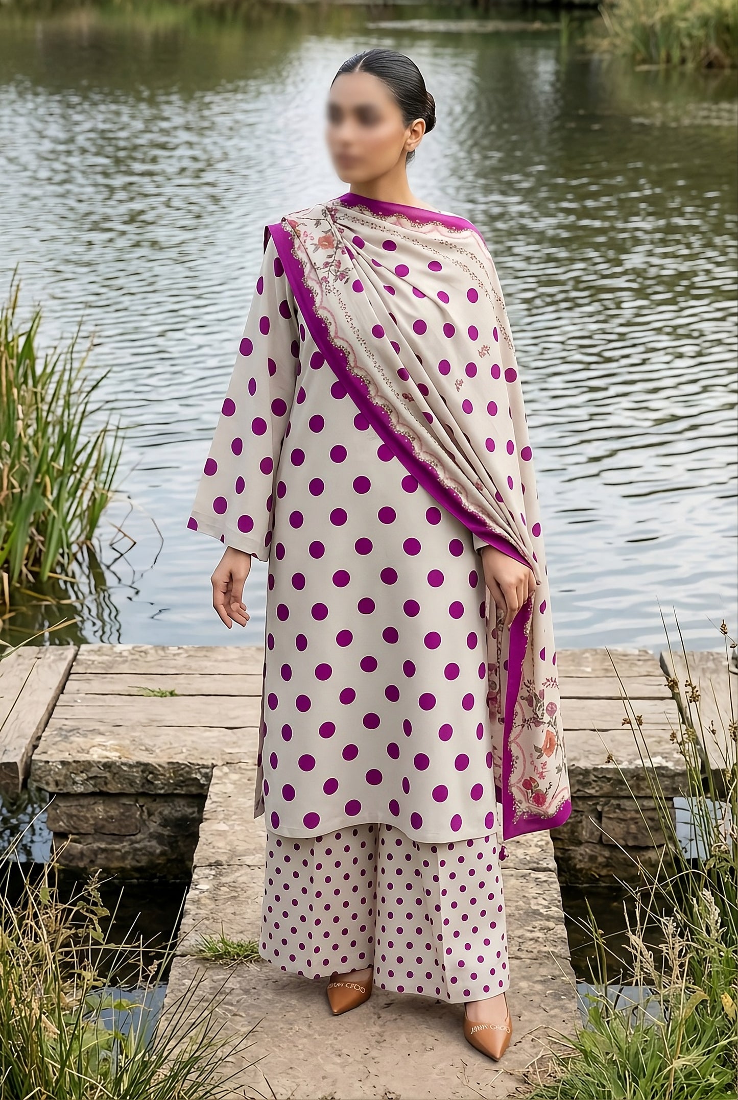 3 Piece - Digitally Printed Lawn - F82 - D6008