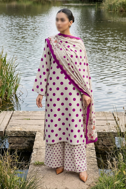 3 Piece - Digitally Printed Lawn - F82 - D6008