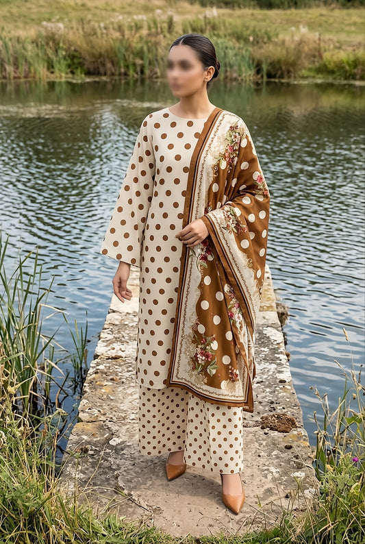 3 Piece - Digitally Printed Lawn - F82 - D6009